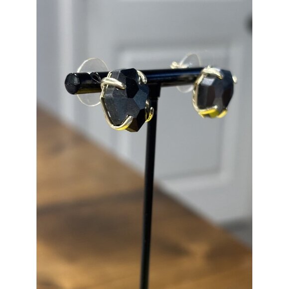 Kendra Scott Ryan Earrings Gold With Pyrite - Picture 3 of 5